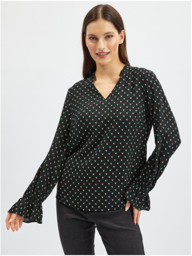 Orsay Black Women's Patterned Blouse - Women's