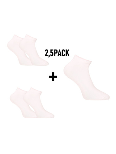 2.5PACK Socks Nedeto Low Bamboo White