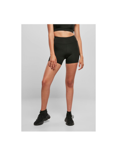 Women's Recycled High Waist Cycle Hot Pants Black