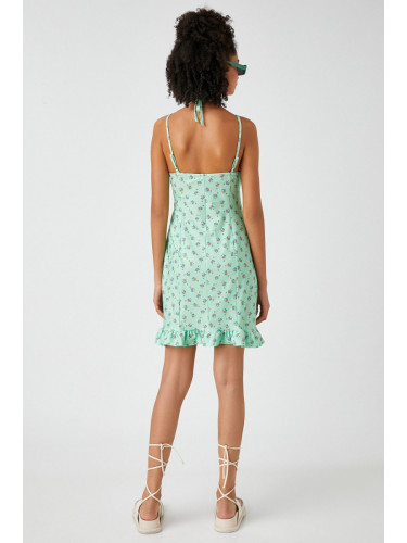 Koton тънки презрамки накъдрен мини рокля