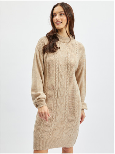 Orsay Beige Women's Sweater Dress - Ladies