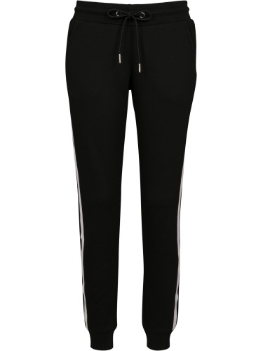 Women's College Contrast Sweatpants Black/White/Black