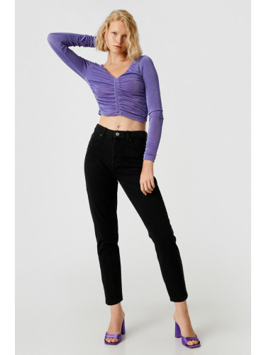 Koton Дамски черни панталони