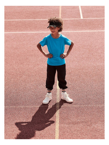 Blue children's t-shirt in combed cotton Fruit of the Loom