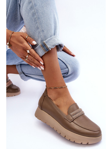 Кожени мокасини на платформа Lehira