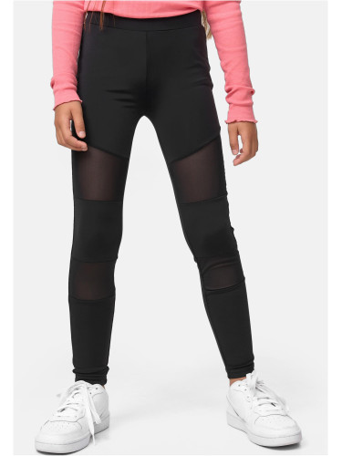 Girls' Tech Mesh Leggings Black
