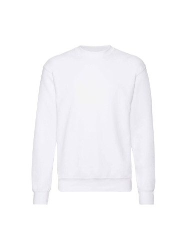 Men's White Sweatshirt Set-in Sweat Fruit of the Loom