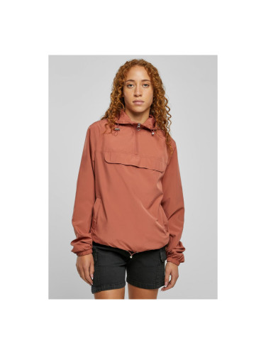 Women's basic terracotta tug of war jacket