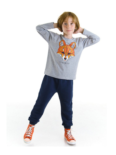 mshb&g Geometric Fox Boys T-shirt Pants Suit