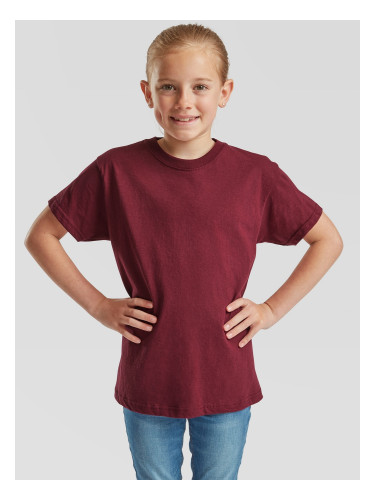 Burgundy Children's T-shirt Original Fruit of the Loom