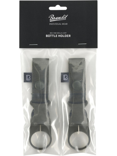 Bottle holder with belt and molle loop 2-pack of olives
