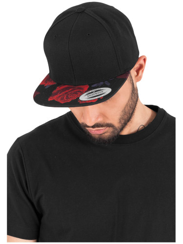 Rose Snapback blk/red