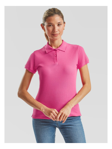 Polo Fruit of the Loom Pink Women's T-shirt
