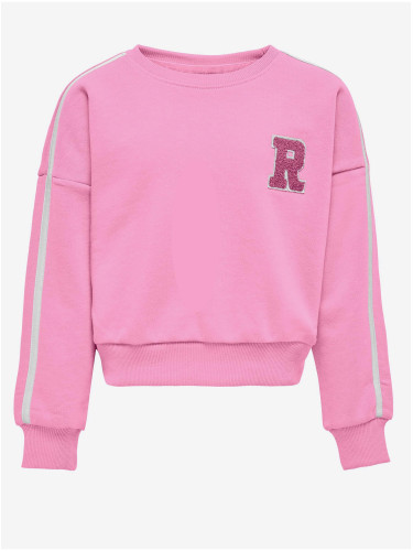 Pink girly sweatshirt ONLY Selina - Girls