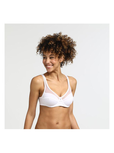 DIM GENEROUS COTTON BIO BRA - Women's Organic Cotton Bra - White