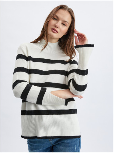 Orsay Black & White Women's Striped Sweater - Women's