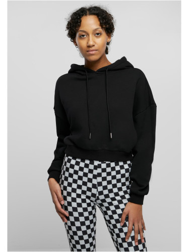 Women's Cropped Heavy Hoody Black