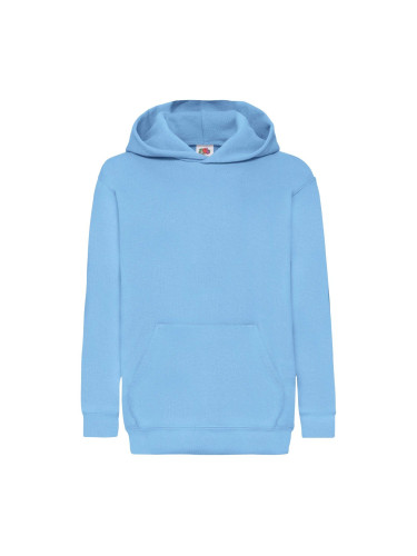 Blue children's sweatshirt Classic kangaroo Fruit of the Loom