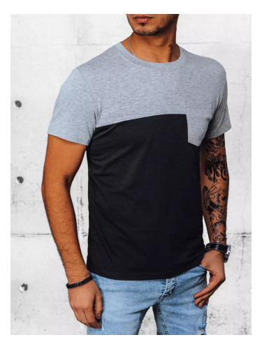 Men's Light Grey Basic T-Shirt Dstreet