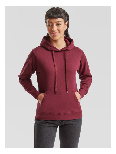 Burgundy Hooded Sweat Fruit of the Loom