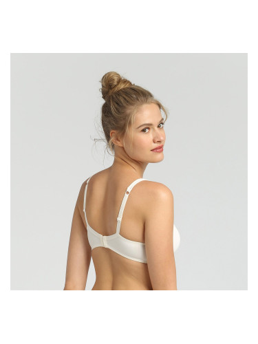 DIM INVISIBLE WIREFREE PADDED BRA - Women's bra without bones - cream