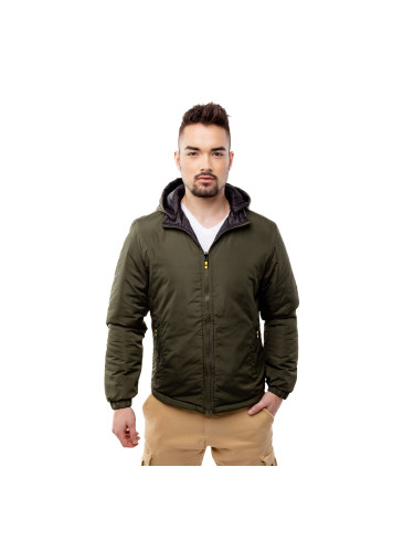 Men's double-sided jacket GLANO - khaki