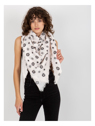 Women's scarf with print - light pink