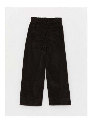 LC Waikiki Elastic Waist Wideleg Velvet Girls' Trousers