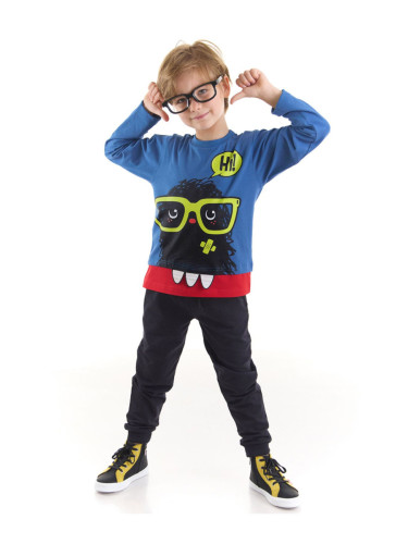 Denokids Hi Monster Boys T-shirt Pants Suit