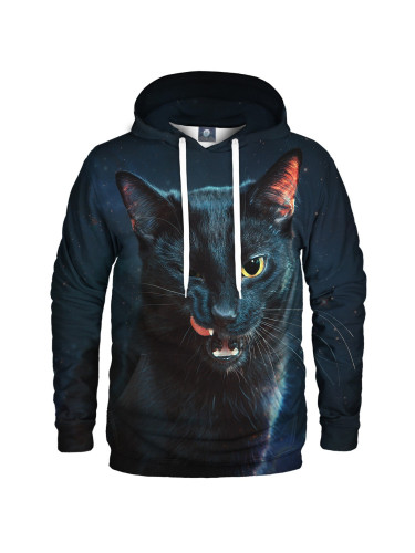 Aloha From Deer Unisex's Black Cat Hoodie Aloha H-K AFD007