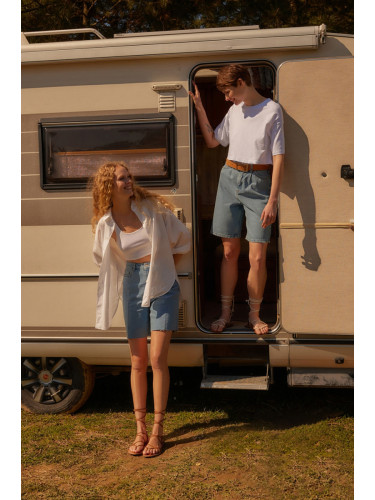 дамски къси панталони Trendyol Denim