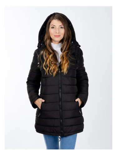 Women's winter jacket GLANO - black/black