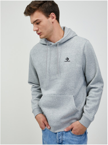 Light grey unisex striped hoodie Converse - Men's