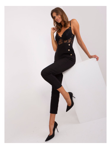 Черен панталон с копчета от OCH BELLA