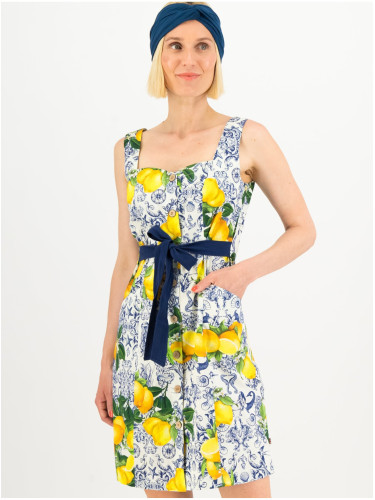 Yellow-and-white patterned dress Blutsgeschwister