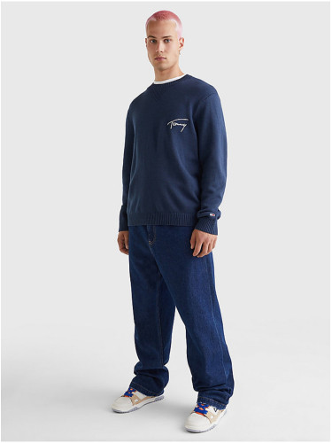 Navy blue men's sweater Tommy Jeans