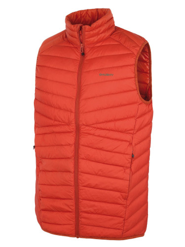 Men's down vest HUSKY Dresles M brick orange