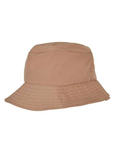 Beige cap with elastic bucket