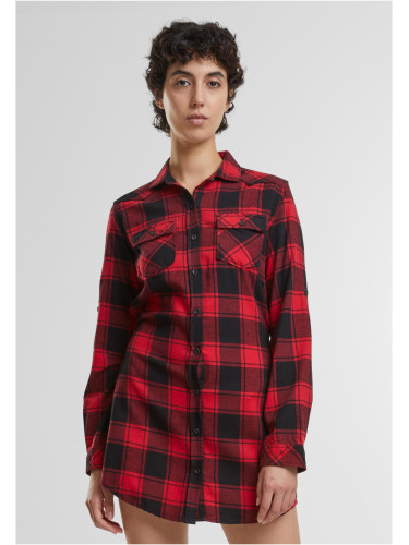 Women's long shirt Lucy red/black