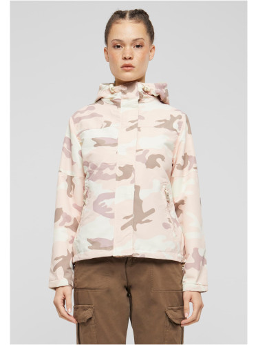 Women's windbreaker with front zip fastening