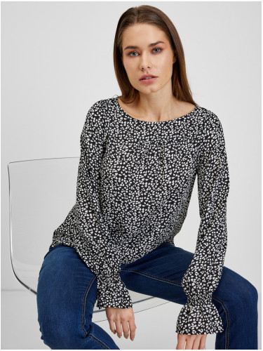 Orsay White/Black Women's Patterned Blouse - Women's