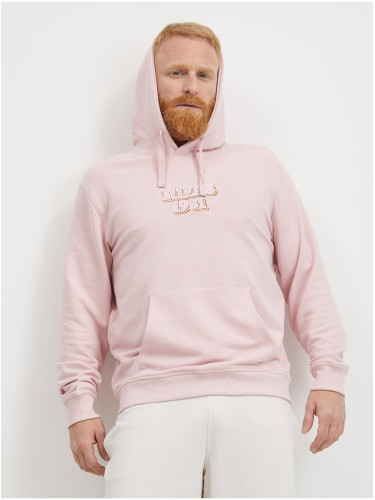 Light Pink Mens Hoodie Guess - Men