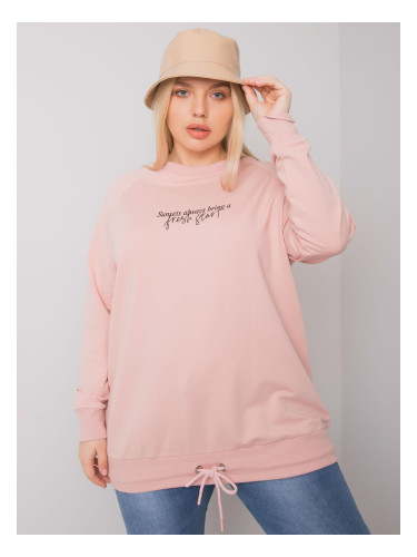 Dust pink women's sweatshirt larger size