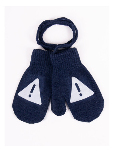 Yoclub Kids's Gloves RED-0236C-AA10-003 Navy Blue