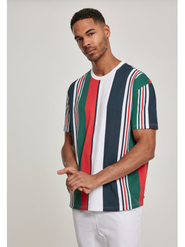 Heavy Oversized Big AOP Stripe Tee wht/nvy