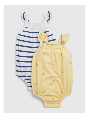 GAP Baby bodysuit made of organic cotton, 2 pcs - Girls