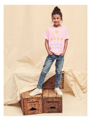 Pink Fruit of the Loom Cotton T-shirt