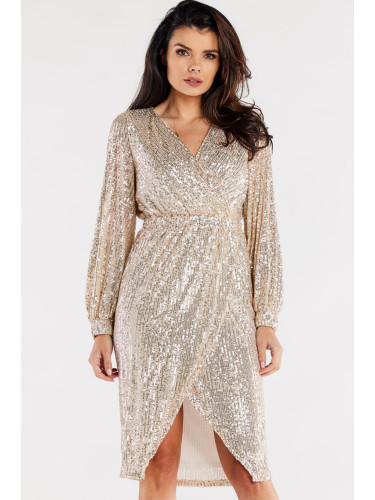 Awama Woman's Dress A565 Beige