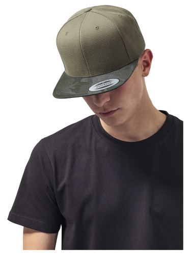 Camo Visor Snapback Olive Camouflage