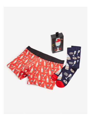 Celio Boxers & Socks in Gift Wrap - Mens